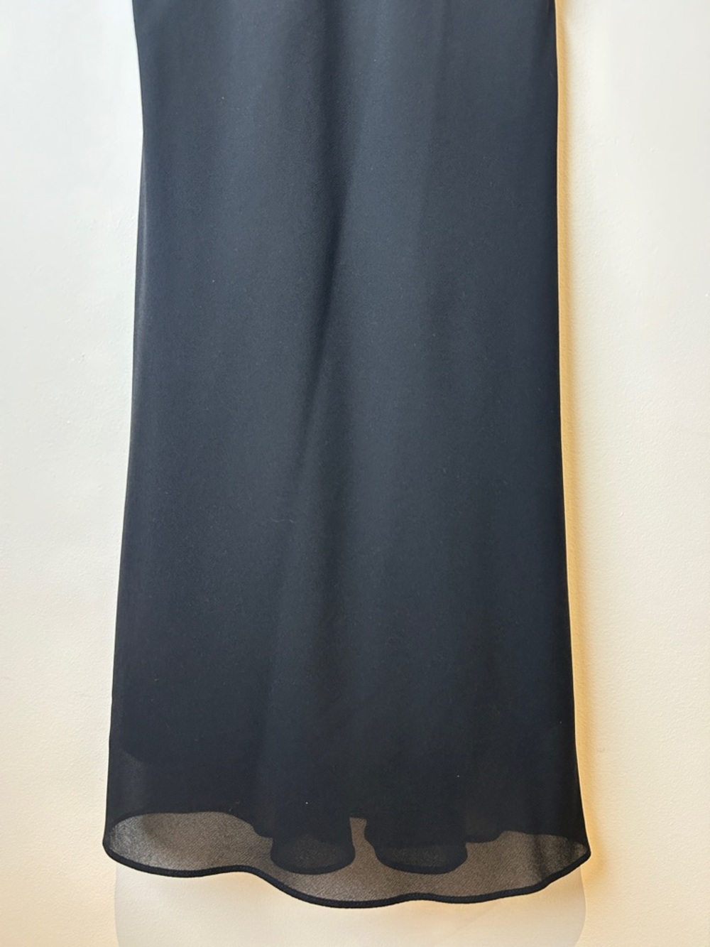 Vintage 90’s Deadstock NWTs Classic Black Slip Dress with Chain Strap Details - Picture 6 of 9